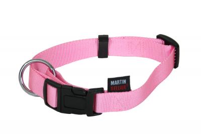 MARTIN SELLIER Collier Nylon R&eacute;glable 10-20/30 Rose - 