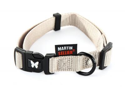 MARTIN SELLIER Collier r&eacute;glable nylon pour chien  10-20/30