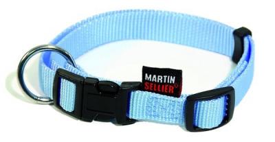 MARTIN SELLIER Collier Nylon R&eacute;glable 16-30/45 Bleu - 