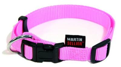 MARTIN SELLIER Collier Nylon R&eacute;glable 16-30/45 Rose - 