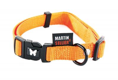MARTIN SELLIER Collier nylon r&eacute;glable pour chien  40-50/70