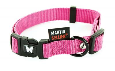MARTIN SELLIER Collier r&eacute;glable nylon pour chien  40-50/70