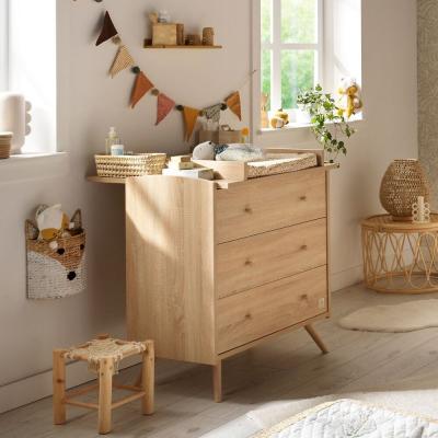Sauthon Commode 3 tiroirs Access - Bois de ch&ecirc;ne
