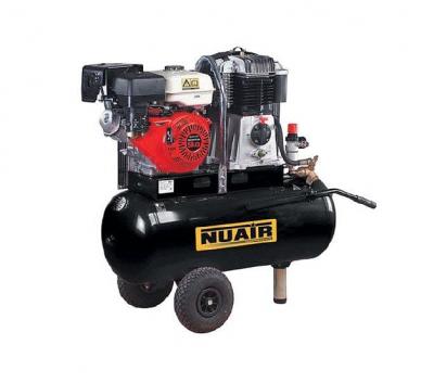 NUAIR Compresseur &agrave; moteur thermique essence HONDA mobile 9CV 6,7kW 90L 12 bar BK119-100-9S-HONDA AP