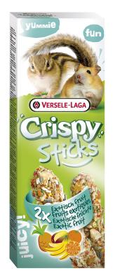 CRISPY Hamsters-&Eacute;cureuils Sticks Fruits Exotiques 2 pi&egrave;ces 110 GR Versele