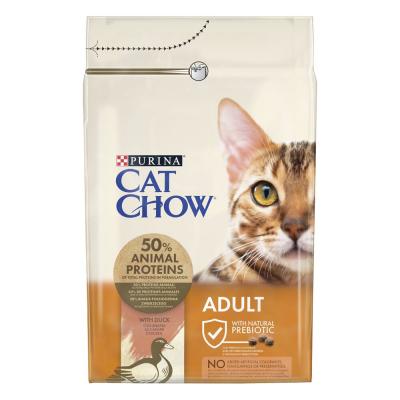 CAT CHOW Croquettes chat adulte avec NaturiumTM - riche en Canard - 3kg