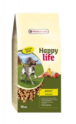 HAPPY LIFE  Adult Poulet pour chien 2 x 15 kg