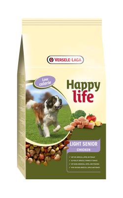 HAPPY LIFE Croquettes pour chien  Senior - Poulet - 15kg