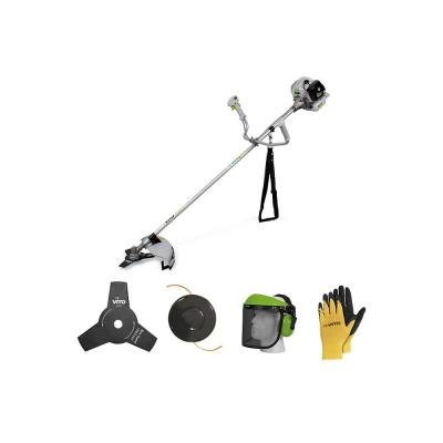 VITO D&eacute;broussailleuse thermique 43Cm3 + Casque de s&eacute;curit&eacute; anti-bruit + Gants de protection  