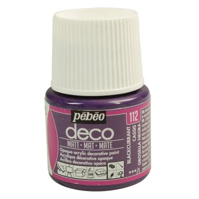  P&eacute;b&eacute;o Deco Peinture 45 ml Mat Cassis