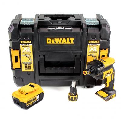 DEWALT Dcf 620 18 v Brushless Visseuse plaque de pl&acirc;tre sans fil en Coffret tstak ii + 1x Batterie dcb 182 5,0 Ah - sans Chargeur - 