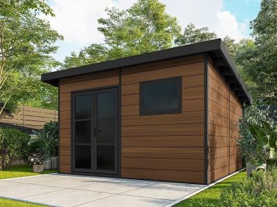 DIRECT ABRIS  Abri de Jardin Composite Alma - 15m2 Brun - Cabane de Jardin