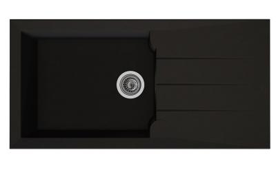 DIADEM Evier &agrave; encastrer Alineo en MMC - Noir - L100xl50cm 