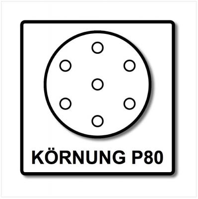 FESTOOL Stf D150/16 Abrasifs &Oslash;150 mm P80 gr / 50 Pi&egrave;ces ( 496977 ) - 
