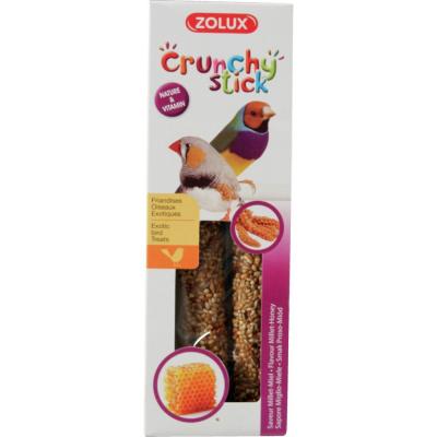 ZOLUX Friandise crunchy stick exo mill-miel 85 pour oiseau