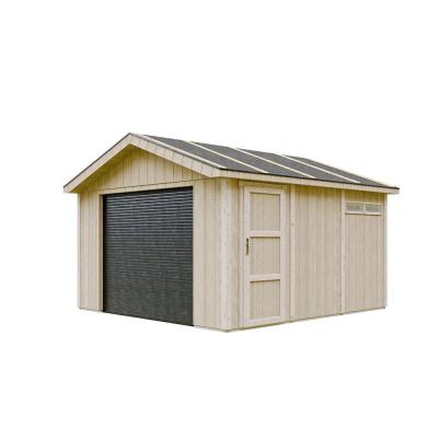 TIMBELA Garage qualit&eacute; premium 13 m&sup2; - l378xl412 cm - beige
