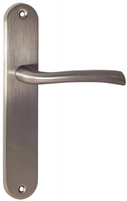 Garniture sur plaque Rhapsodie zamak nickel mat bec de cane 195mm 