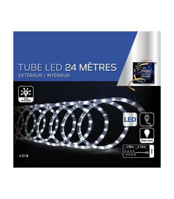 FEERIC LIGHTS AND CHRISTMAS Guirlande tube LED d'ext&eacute;rieur - 24 m - Blanc froid