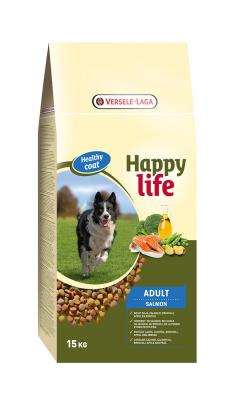 HAPPY LIFE  Adult Saumon pour chien 2 x 15 kg