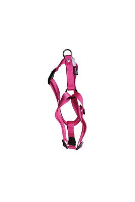 MARTIN SELLIER Harnais pour chien r&eacute;glable en nylon rose 17cm 