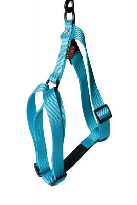 MARTIN SELLIER Harnais pour chien r&eacute;glable en nylon turquoise 29cm
