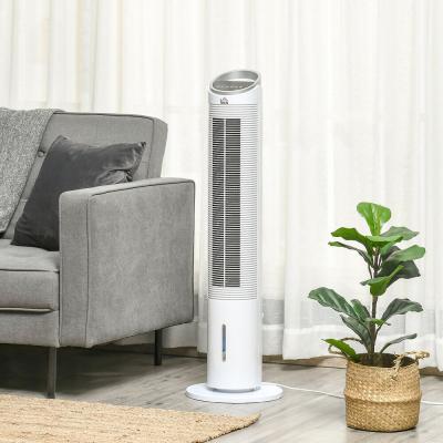 HOMCOM Ventilateur colonne rafraichisseur d'air humidificateur 3 en 1