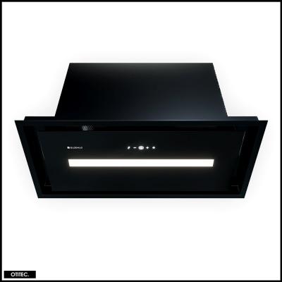 OTITEC Hotte casquette aspirante silencieuse - 60 cm - 720 m3h - pinelio - noir 