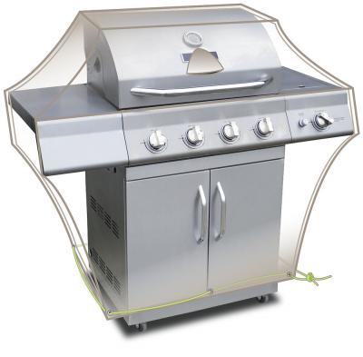  Housse pour barbecue &agrave; gaz avec tablettes lat&eacute;rales Cover Air - 147 x 80 x 90 cm -