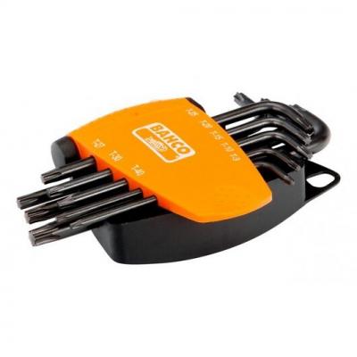 BAHCO Jeu de 8 cl&eacute;s m&acirc;les TORX finition phosphat&eacute;e BE-9575 