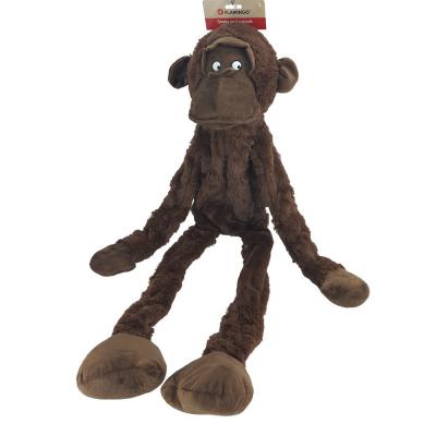 FLAMINGO  - Jouet Singe Madina marron 100cm pour chien Marron