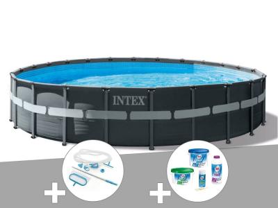 INTEX  Kit Piscine Tubulaire Ronde Ultra XTR 7,32 m