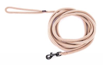 MARTIN SELLIER Laisse longe nylon ronde - Beige - 13mmx5m 