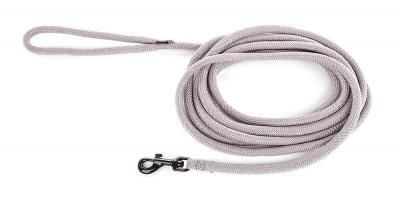 MARTIN SELLIER Laisse longe nylon ronde - Gris - 13mmx5m 
