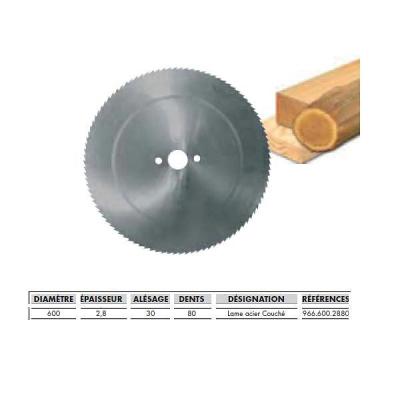 LEMAN  - Lame acier couch&eacute; Diam 600mm pour scie &agrave; buches - 966.600.2880