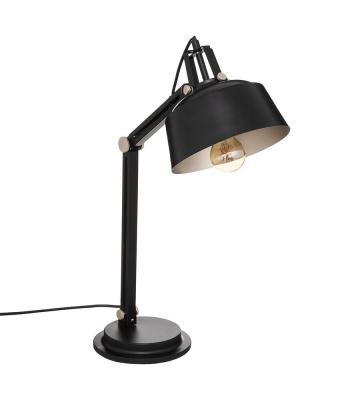 ATMOSPHERA Lampe de bureau en M&eacute;tal Noir H 55.8 cm Lampe style industriel