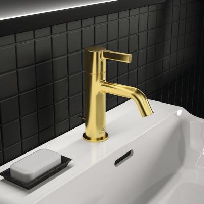 IDEAL STANDARD  - Lot de deux mitigeurs lavabo Joy avec tirette Or
