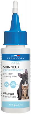 FRANCODEX Soin pour les Yeux Lotion Nettoyante 60ml Pour Chiots et Chatons
