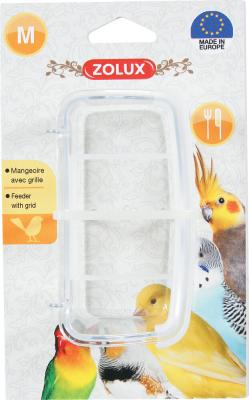 ZOLUX Mangeoire avec grille  taille M pour oiseaux
