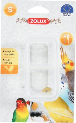 ZOLUX Mangeoire avec grille  taille S pour oiseaux