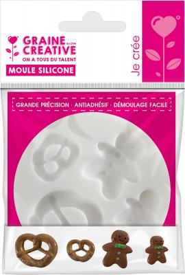 GRAINE CREATIVE Moule en silicone (mini) pains d &eacute;pice - graine cr&eacute;ative