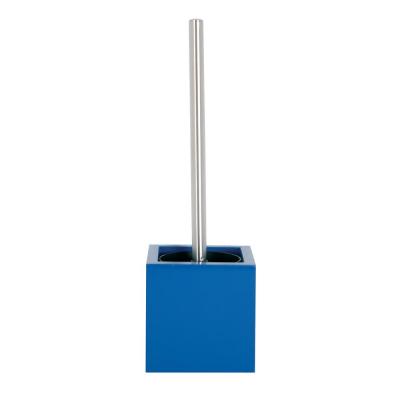 MSV  - Brosse Wc avec support mdf & Inox Bleu Marine - Bleu