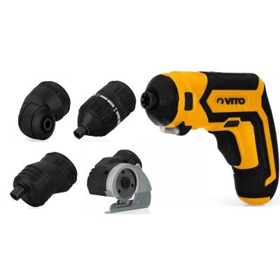 VITO Pack 2 outils Perceuse Brushless 20V 2 Batterie 4Ah + Outil Multifonctions vissage