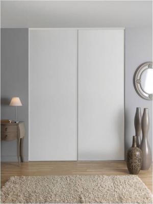 Pack 2 vantaux Slalom - Blanc nacre - 250x150cm 