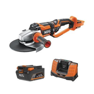 AEG  - Pack 18V - Meuleuse Brushless 230mm - Batterie 4.0 Ah - Chargeur