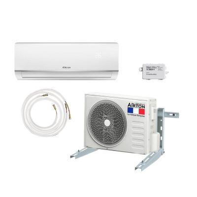 AIRTON Pack Climatiseur r&eacute;versible  - A Poser Soi-m&ecirc;me - 5270W - Readyclim 4M - WIFI - Support Mural - 409732LFWSM