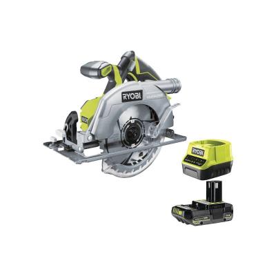 RYOBI  - Pack Scie circulaire R18CS7-0 - 18V OnePlus Brushless - 1 Batterie 2.0Ah - 1 Chargeur rapide