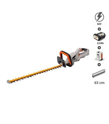 PACK Taille-haie sans fil 62V, lame 63 cm batterie 2,5Ah chargeur rapide - DAEWOO DALHT62-24 