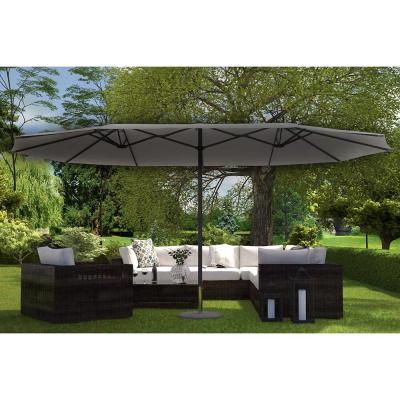 CONCEPT USINE C&ocirc;t&eacute; Lounge Parasol double Venice gris - 270x460 cm T.U