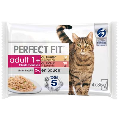 PERFECT FIT  Nourriture Humide Pour Chats De Poulet Et De Veau