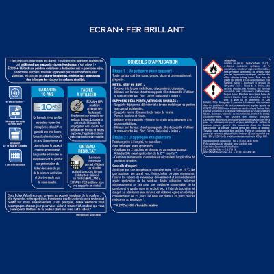 DULUX VALENTINE Peinture Ecran+ Fer - Vert basque RAL6005 - Brillant - 0,25L